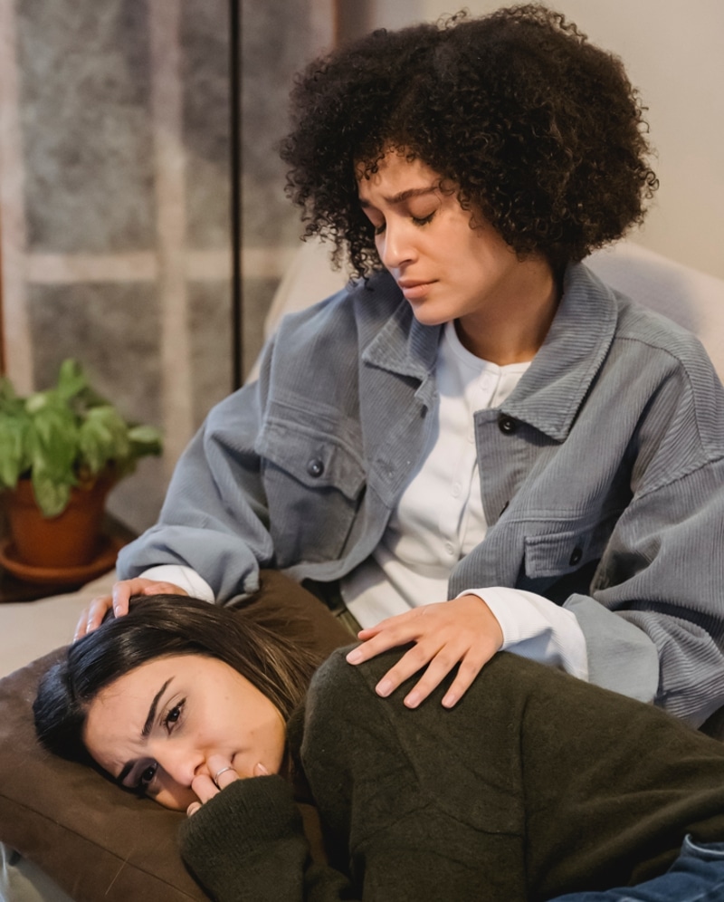 Adenomyosis is a condition in which the tissue that normally lines the inside of the uterus (the endometrium) grows into the muscle wall of the uterus (the myometrium). This can cause the uterus to become enlarged and painful.